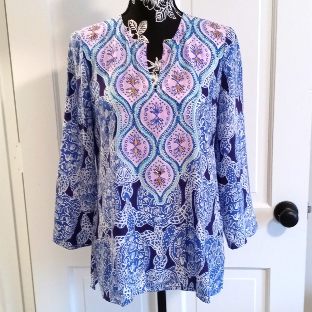 🆕 💜Lilly Pulitzer💜 - Renato Silk Tunic